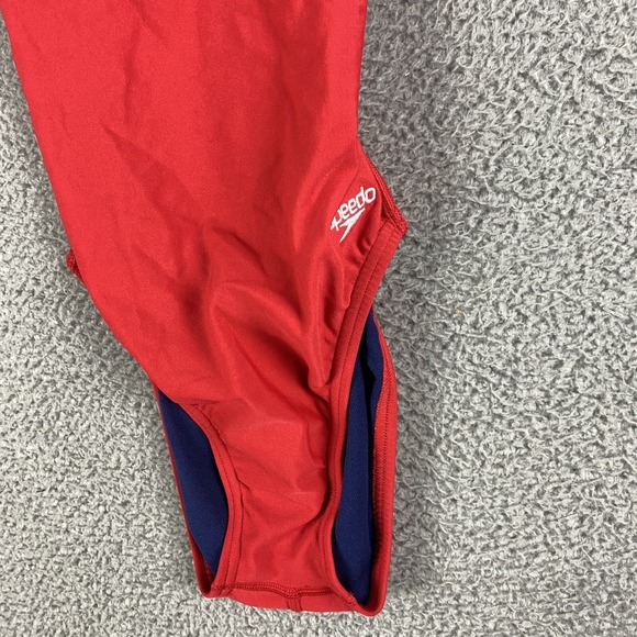 Speedo Lifeguard Bathing Suit Womens 32 Endurance Red 1-Piece Swimsuit NEW $55 - Picture 2 of 9